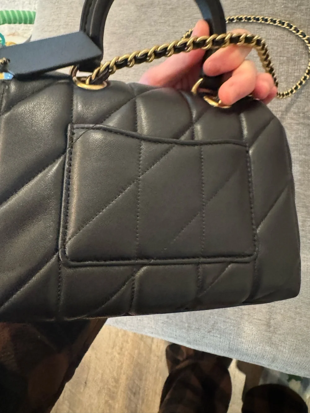 Coach compact quilted